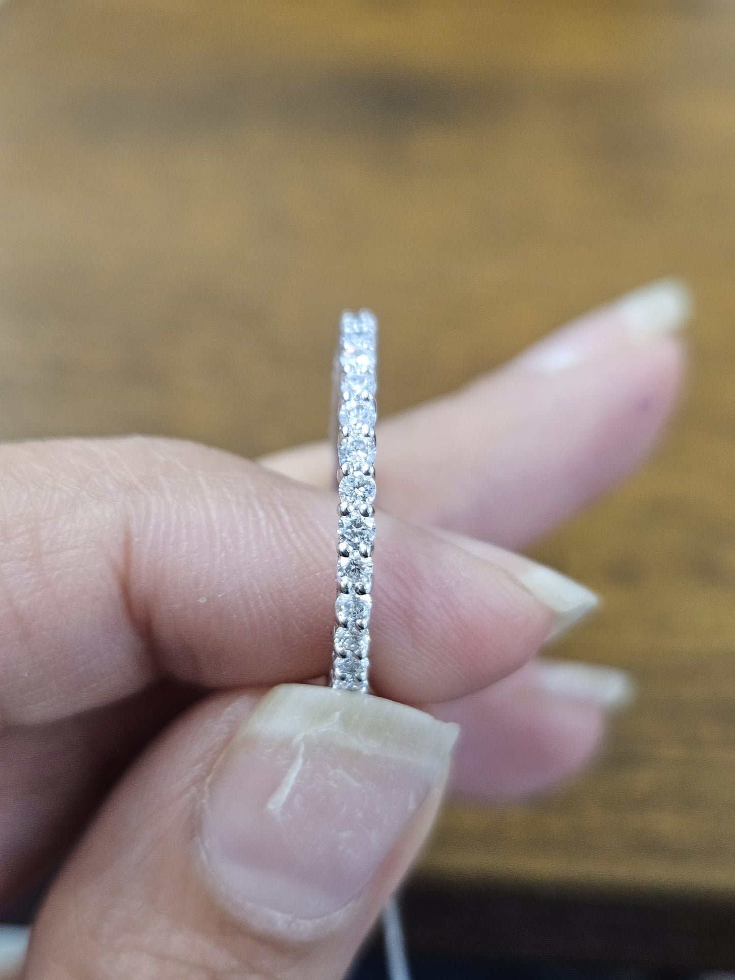 White Gold Round Lab Diamond Eternity Band