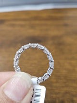 IGI White Gold Round Lab Diamond Eternity Band