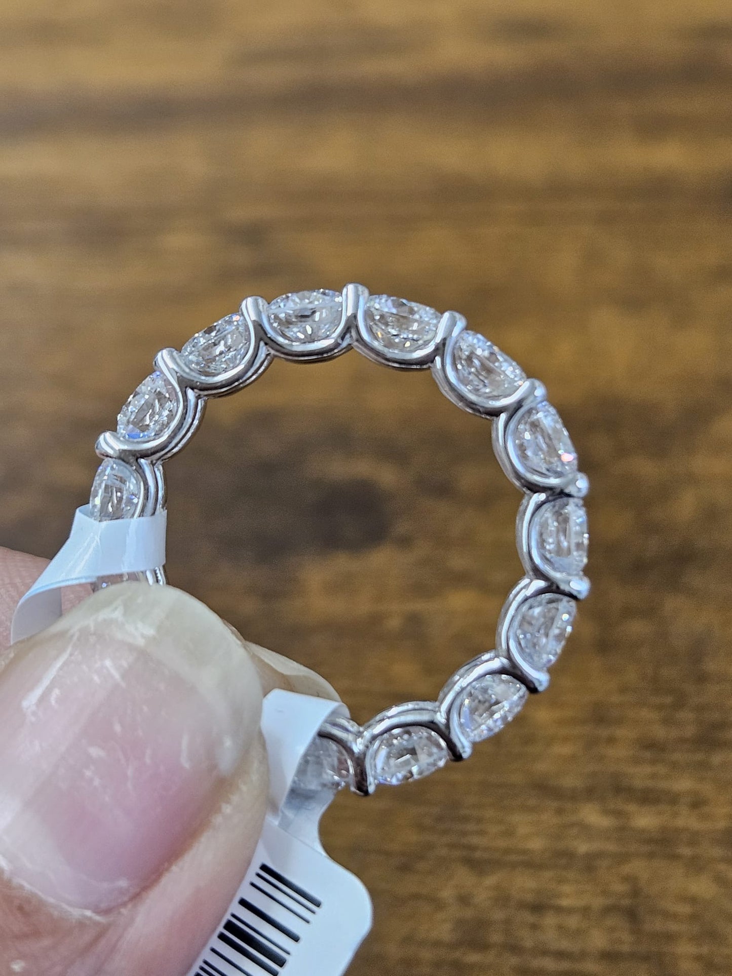 IGI White Gold Round Lab Diamond Eternity Band