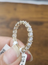 IGI Yellow Gold Round Lab Diamond Eternity Band
