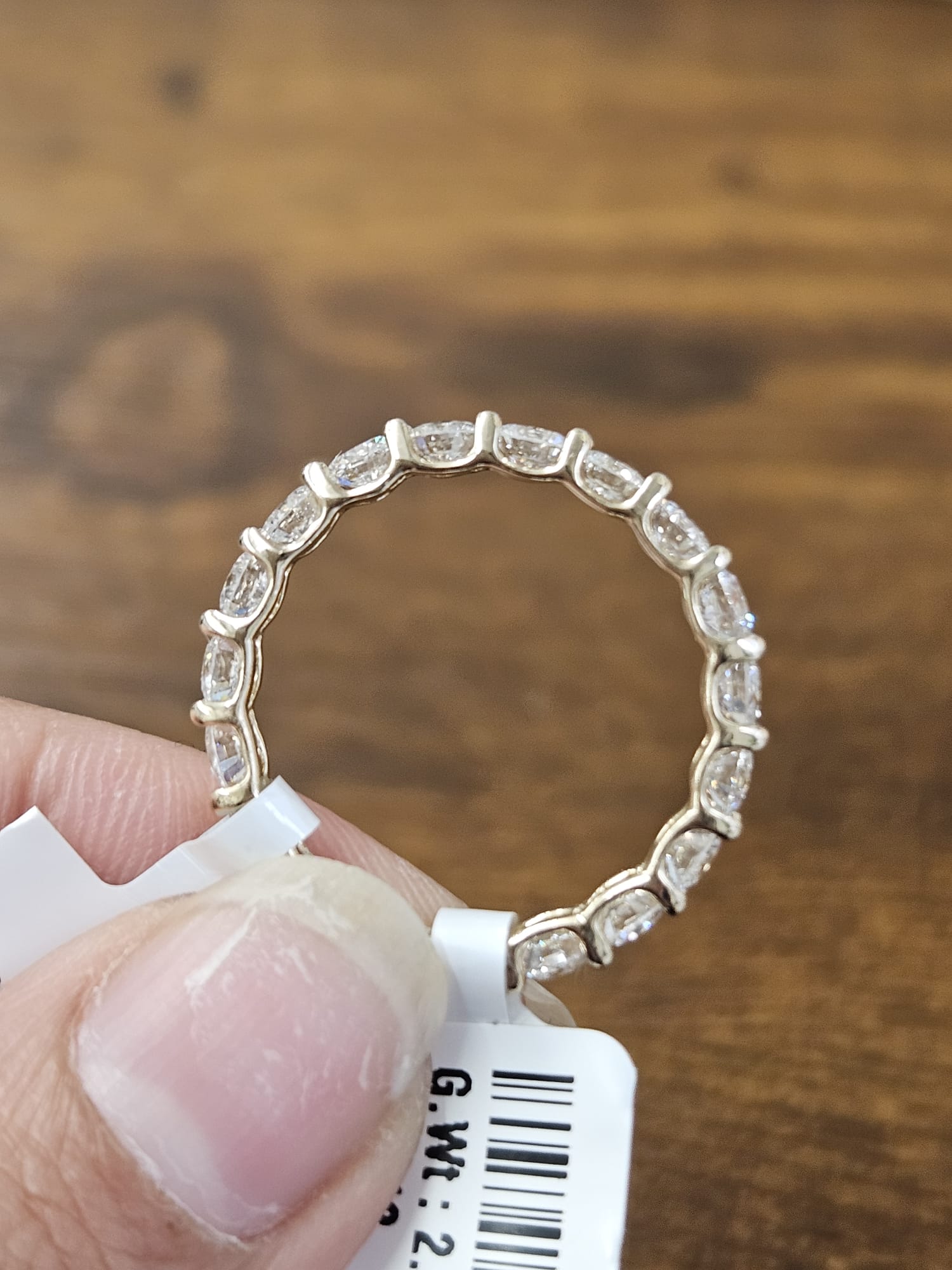 IGI Yellow Gold Round Lab Diamond Eternity Band