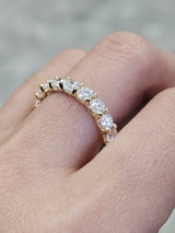 IGI Yellow Gold Round Lab Diamond Eternity Band
