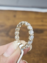 IGI Yellow Gold Round Lab Diamond Eternity Band