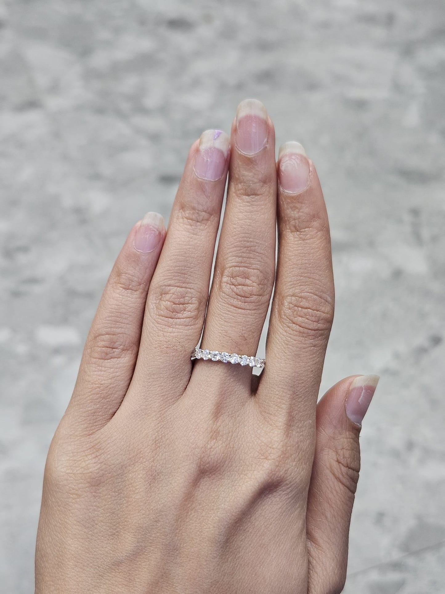Yellow Gold Round Lab Diamond Eternity Band