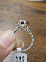 White Gold Oval Shape Lab Diamond Ring