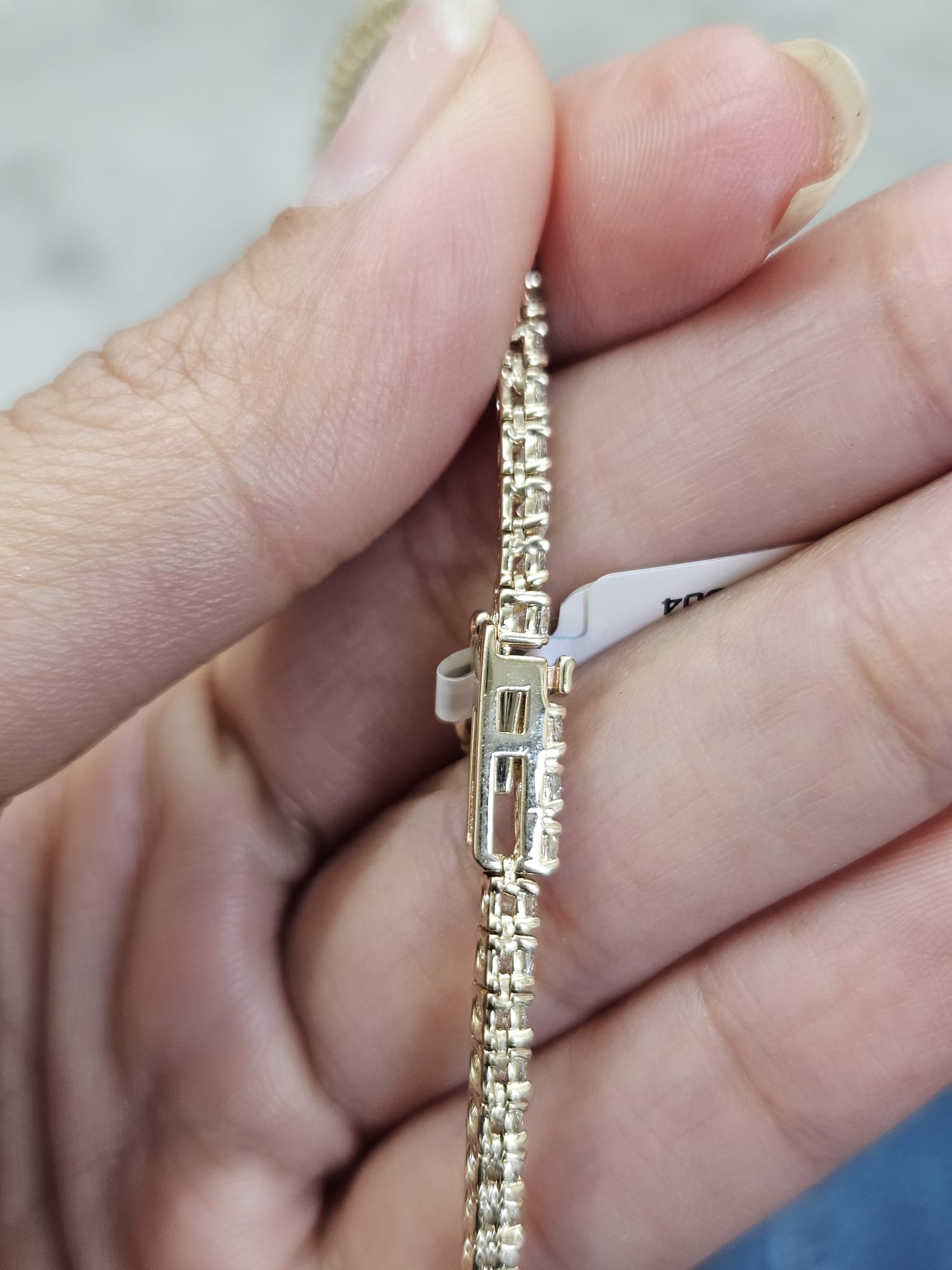 IGI 9.38ct Yellow Gold Lab Diamond 17" Necklace