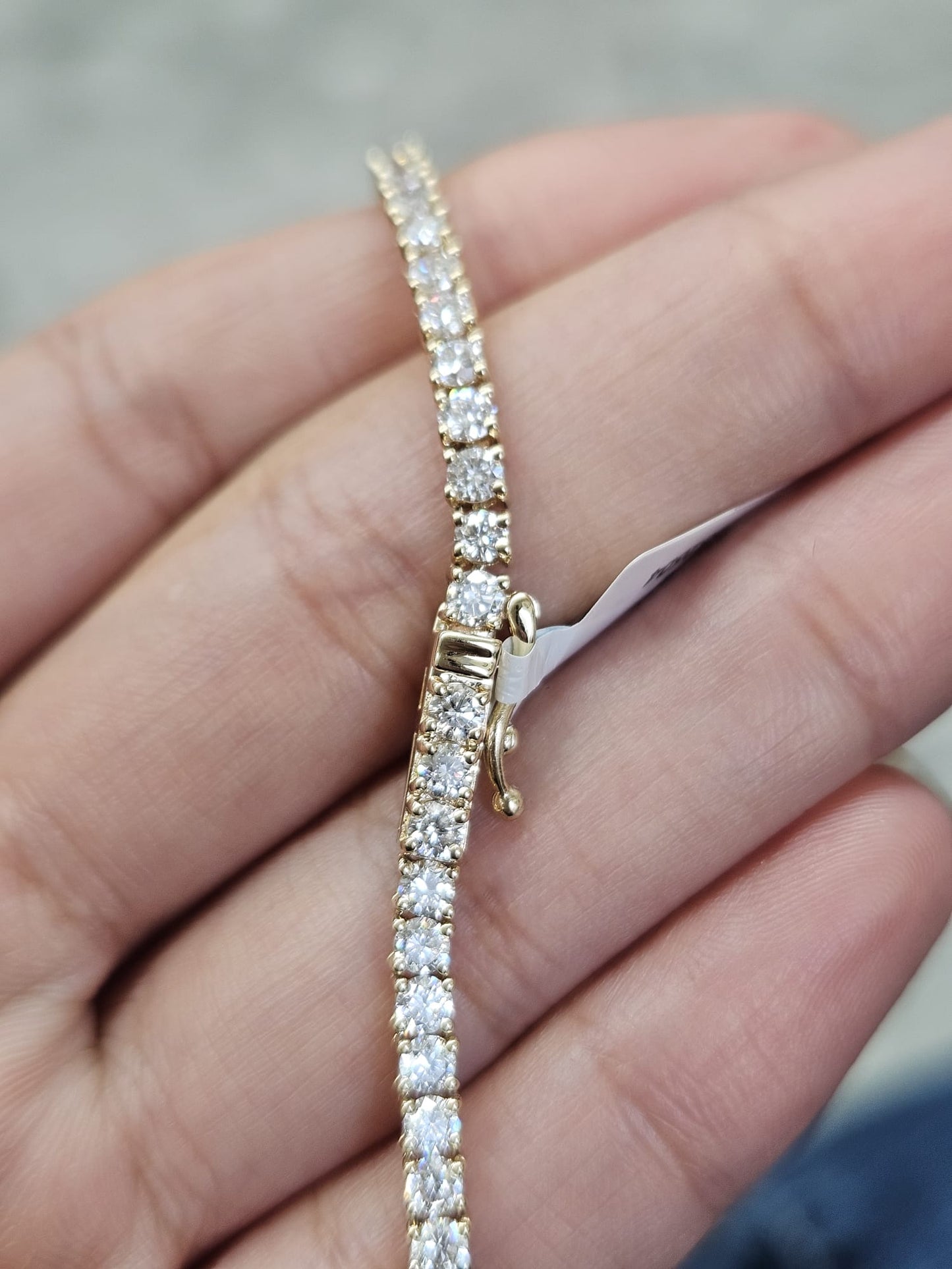 IGI 9.45ct Yellow Gold Lab Diamond 17" Necklace