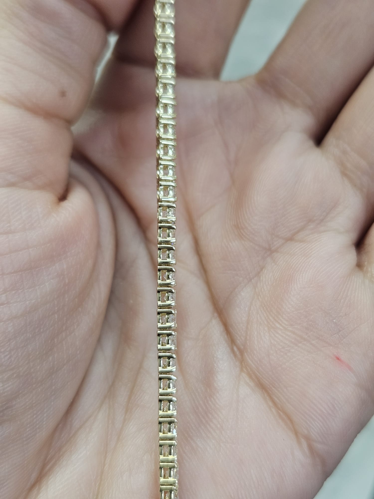 IGI 9.38ct Yellow Gold Lab Diamond 17" Necklace