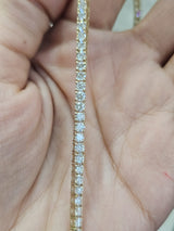 IGI 9.45ct Yellow Gold Lab Diamond 17" Necklace
