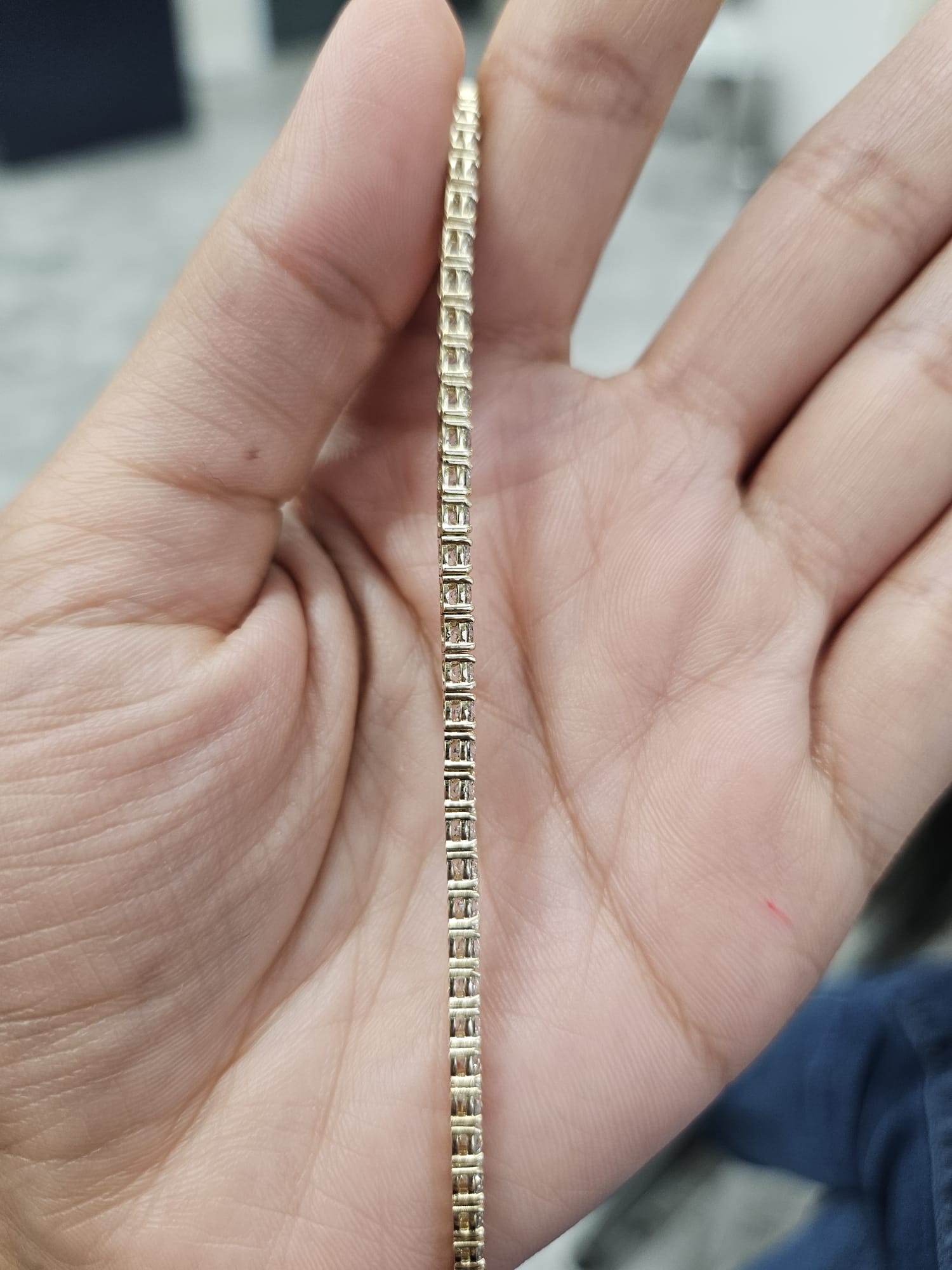 IGI 15.33ct Yellow Gold Lab Diamond 21" Necklace