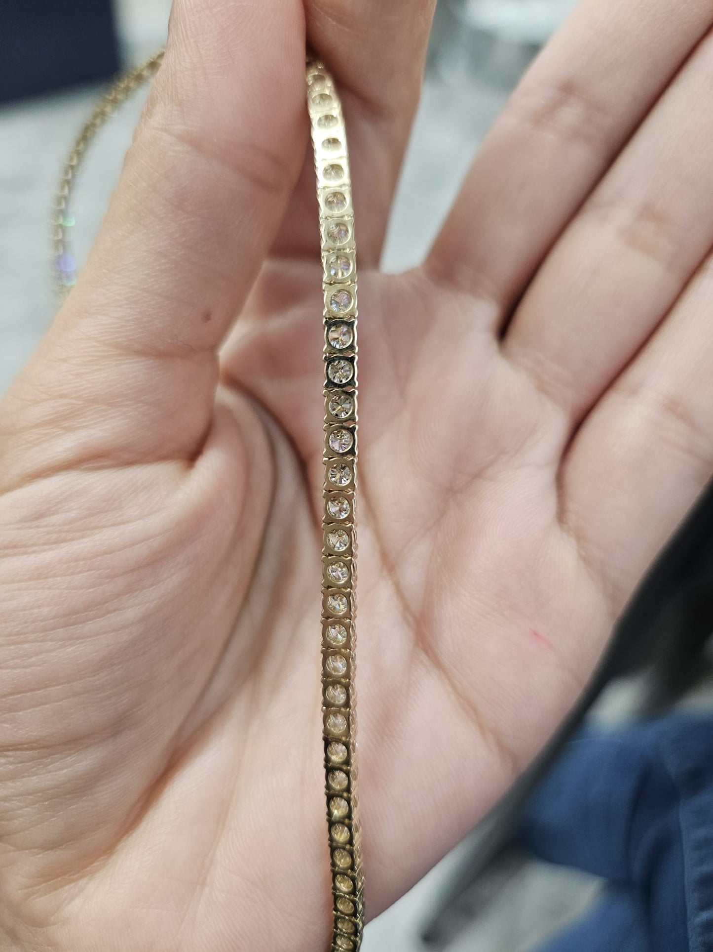 IGI 15.33ct Yellow Gold Lab Diamond 21" Necklace