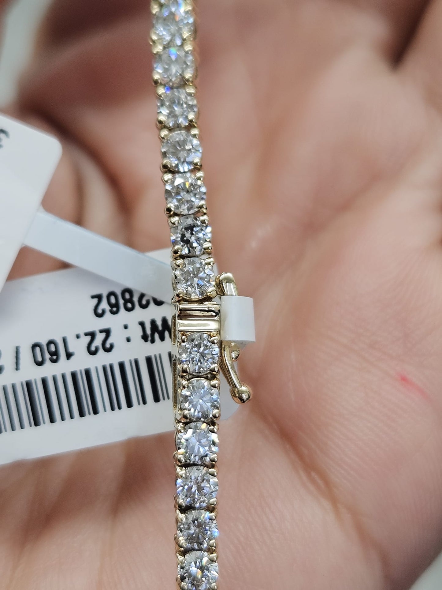 IGI 15.33ct Yellow Gold Lab Diamond 21" Necklace