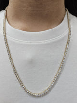 IGI 15.33ct Yellow Gold Lab Diamond 21" Necklace