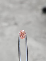 IGI 1.07CT OVAL FANCY VIVID PINK VVS2