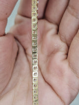 5ct Stronger Joints Low Setting Lab Diamond 7" Tennis Bracelet * Non-resizable *