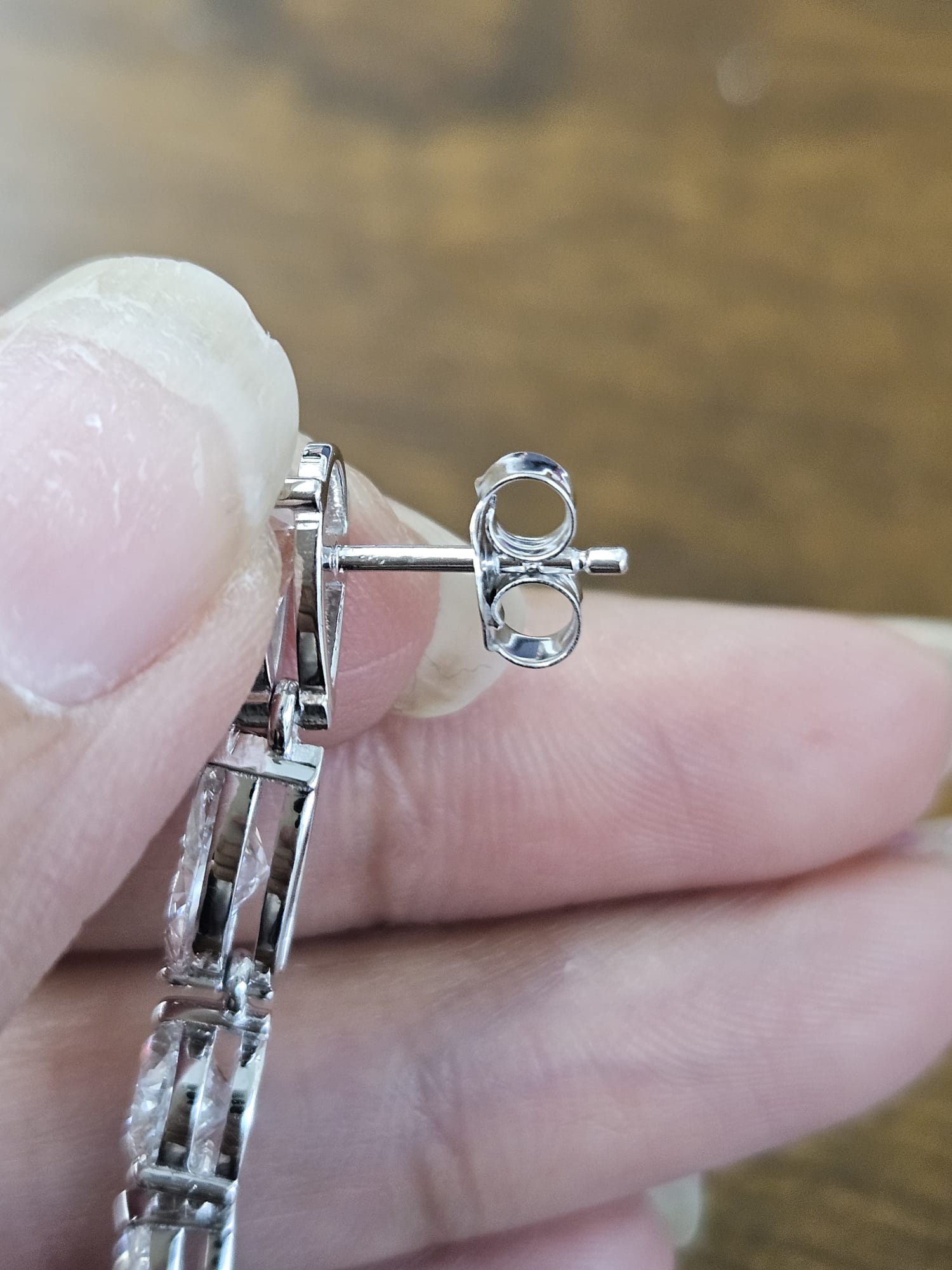 7.14cttw White Gold Mixed Shape Lab Diamond Dangle Earring