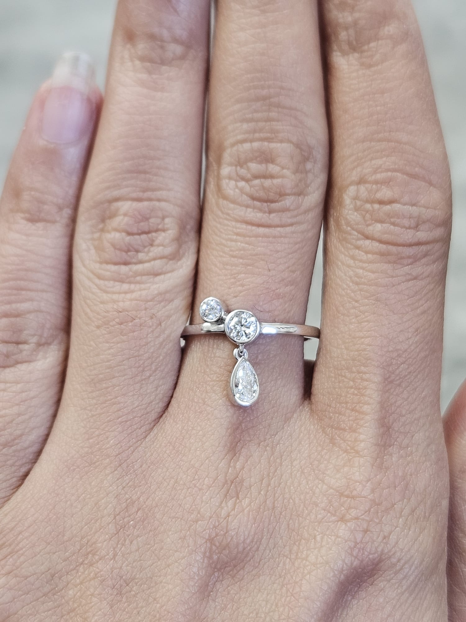 0.41ct White Gold Lab Diamond Ring
