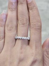 0.96ct White Gold Lab Diamond Band