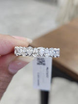 2.95ct White Gold Pear Lab Diamond Eternity Band