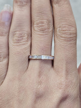 0.88ct Rose Gold Emerald Lab Diamond Eternity Band