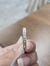 0.88ct Rose Gold Emerald Lab Diamond Eternity Band