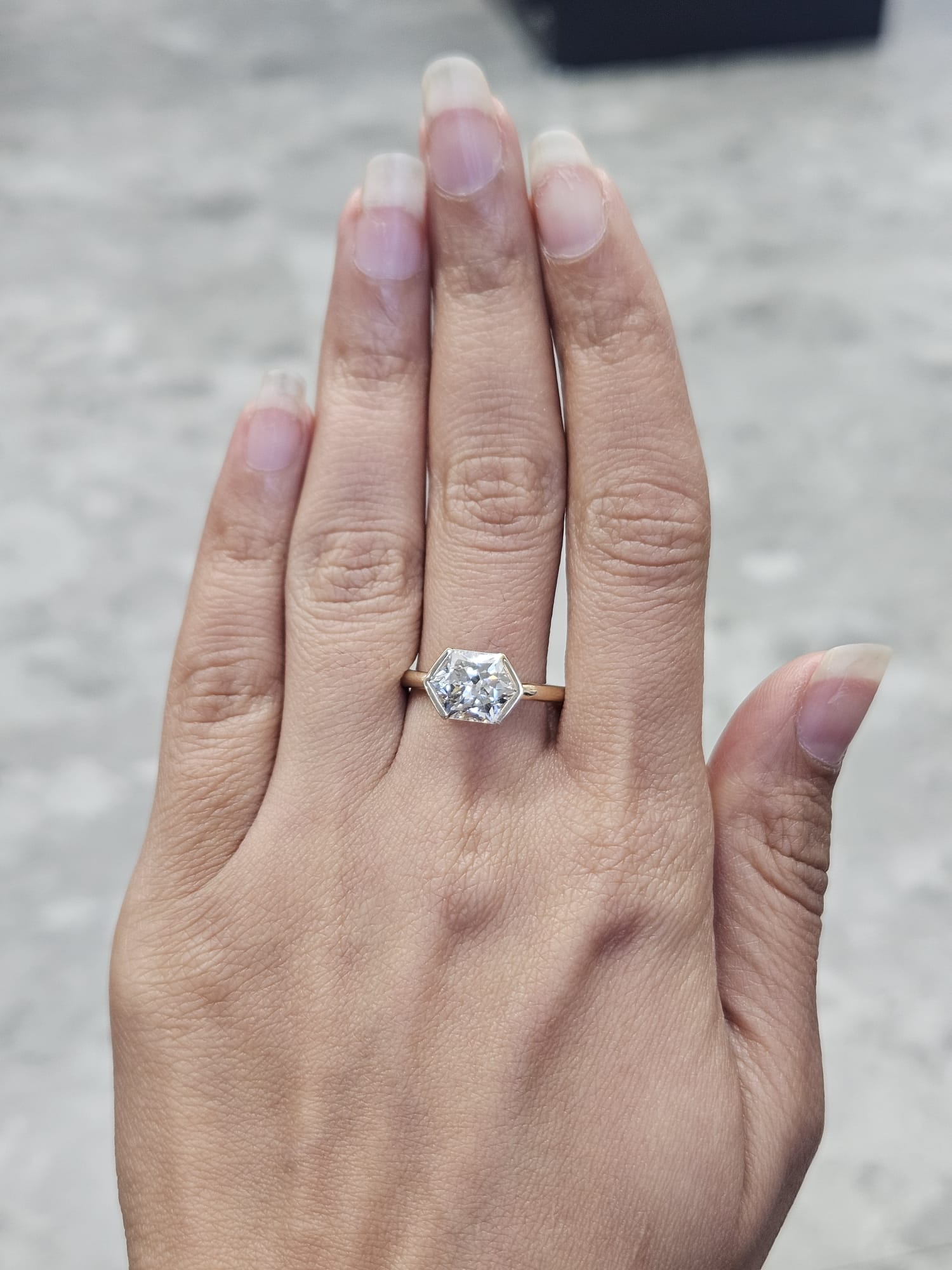 2.54ct Yellow Gold Lab Diamond Ring