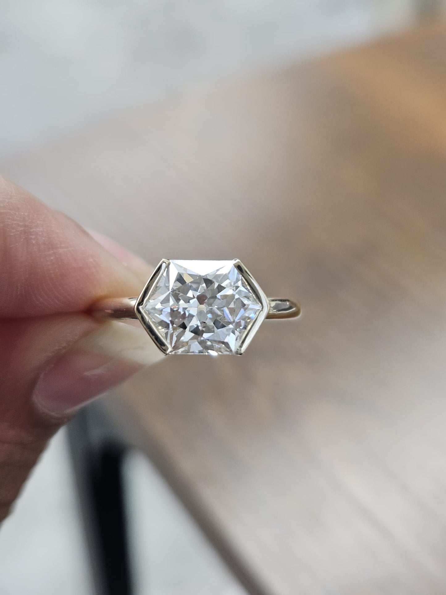 2.54ct Yellow Gold Lab Diamond Ring