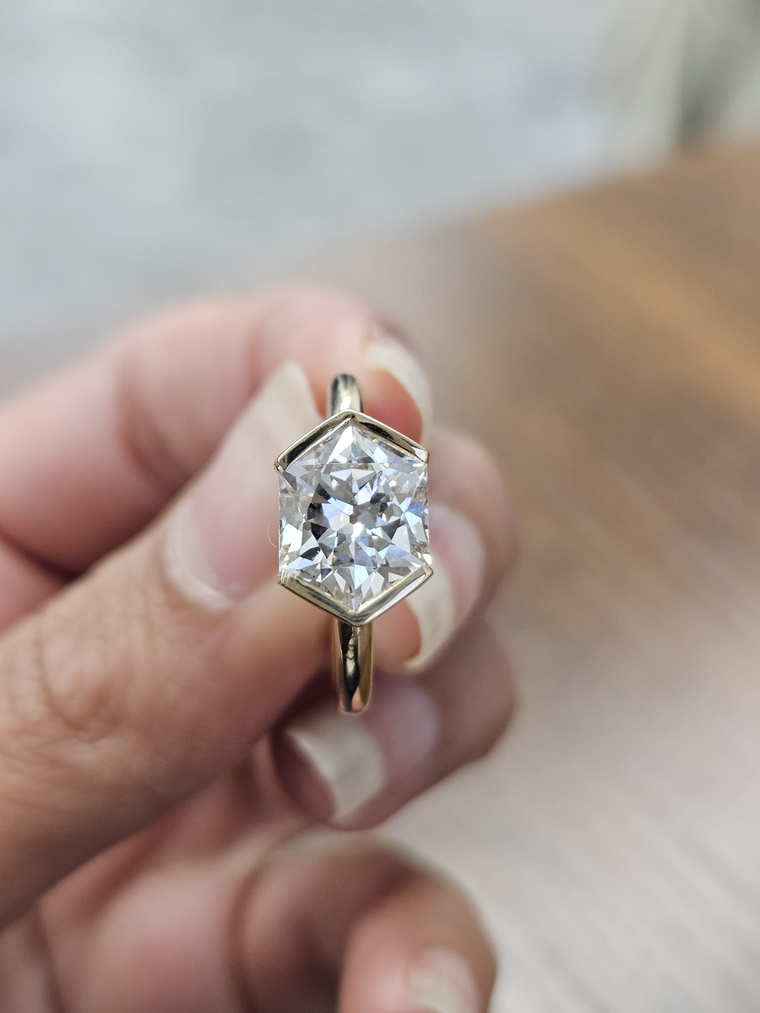 2.54ct Yellow Gold Lab Diamond Ring