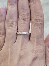 0.46ct Yellow Gold Matt Finish Emerald Lab Diamond Band