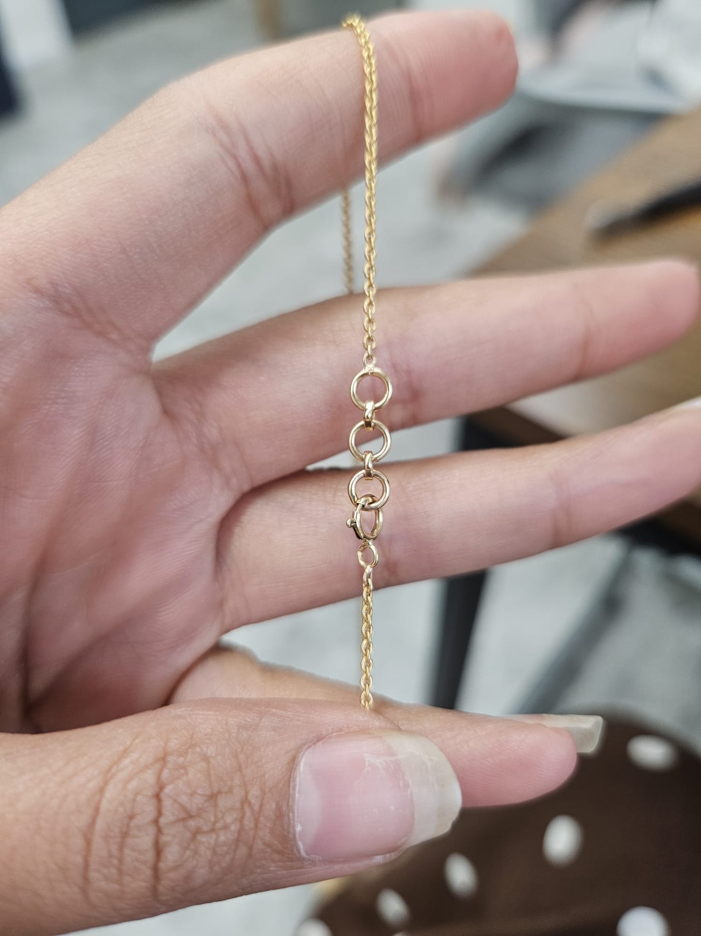 1.67ct Yellow Gold Lab Diamond 16.75" Necklace