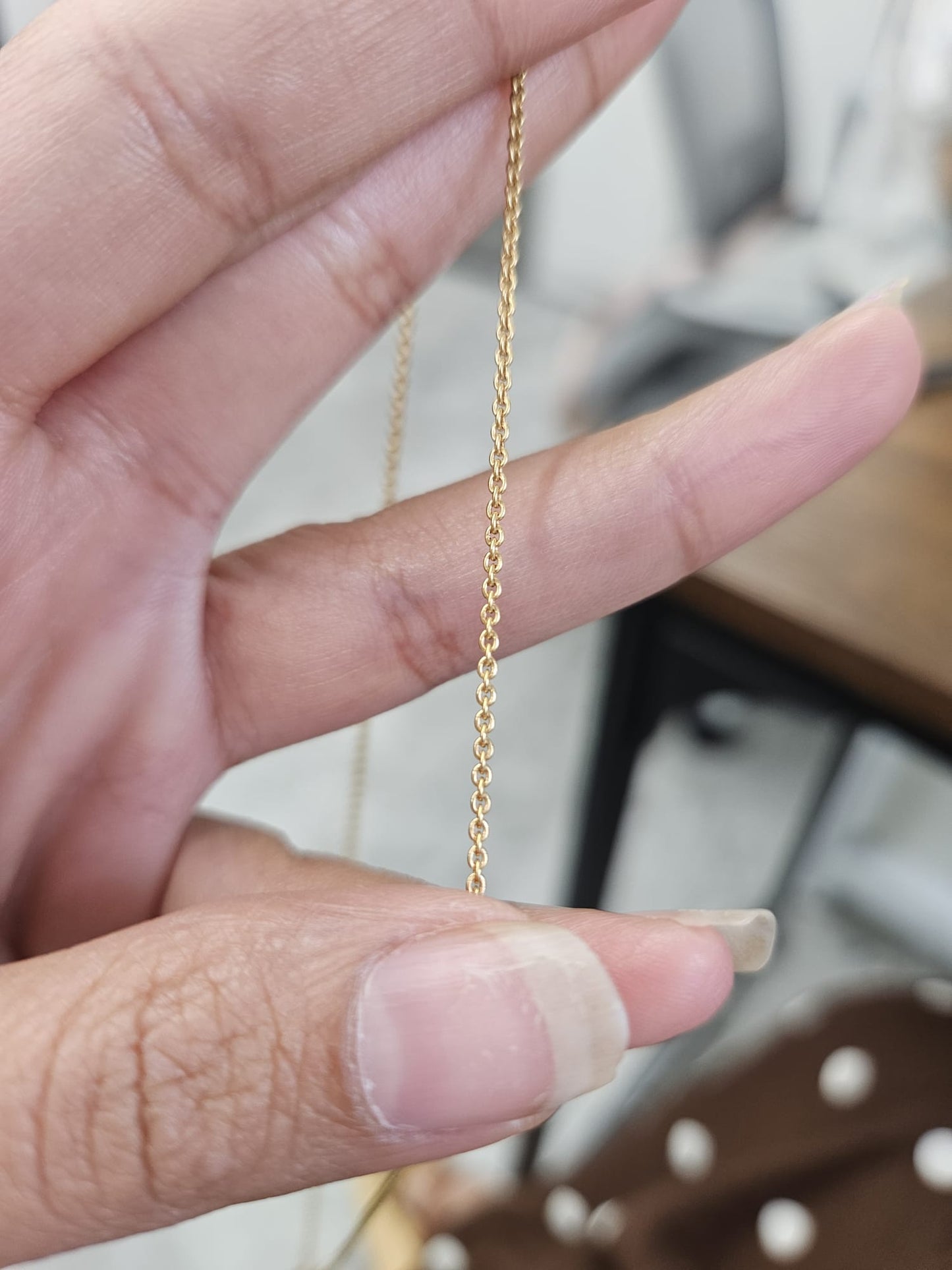 1.67ct Yellow Gold Lab Diamond 16.75" Necklace