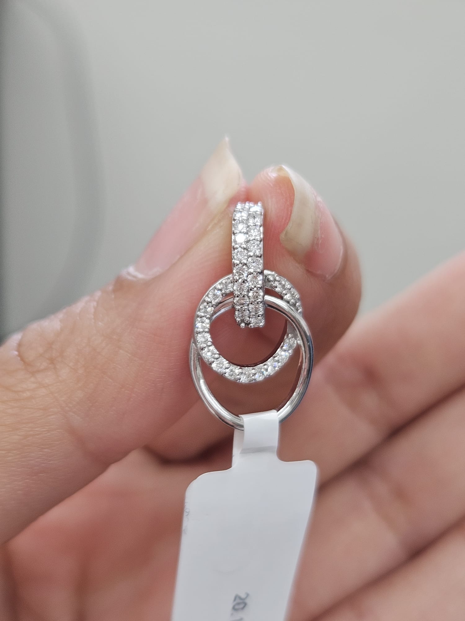 0.22ct White Gold Lab Diamond Pendant