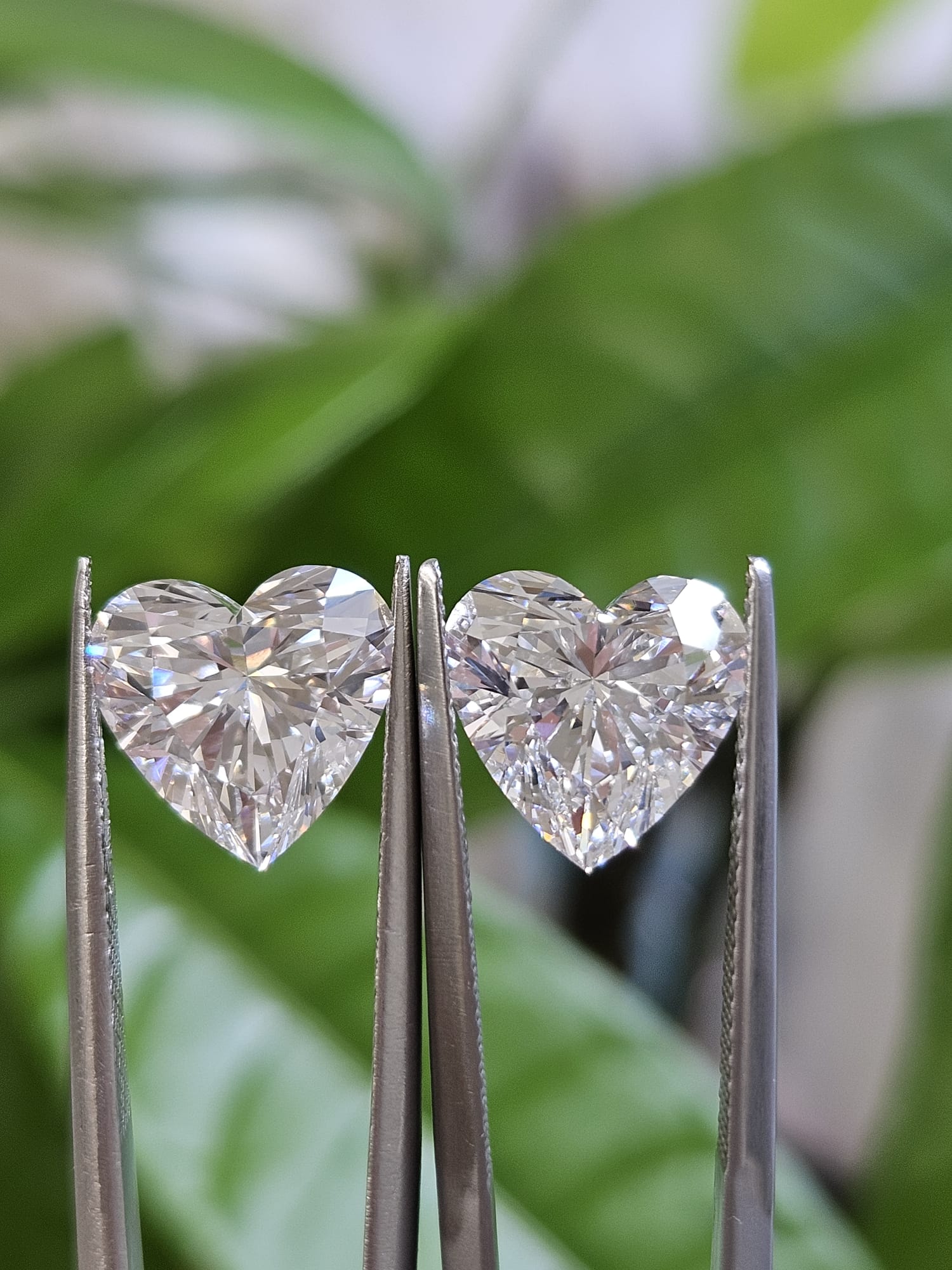 IGI 3.07CT + 3.07CT HEART PAIR D VS1