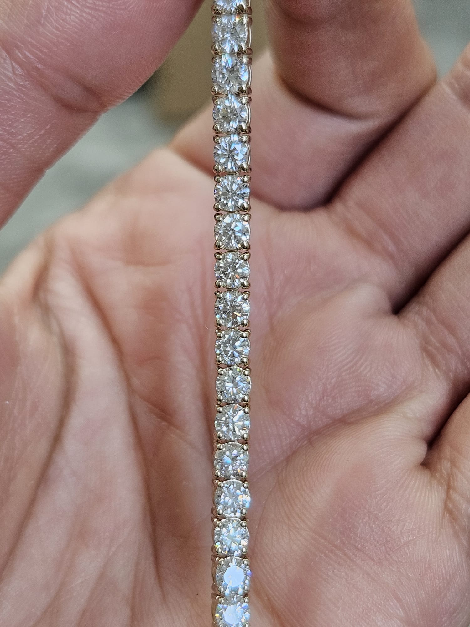 5.45cttw Lab Diamond 7" Bracelet