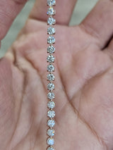 3.30cttw Rose Gold 3 prongs Lab Diamond 7" Bracelet
