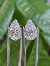 IGI 4.09CT + 4.09CT PEAR PAIR E VVS2