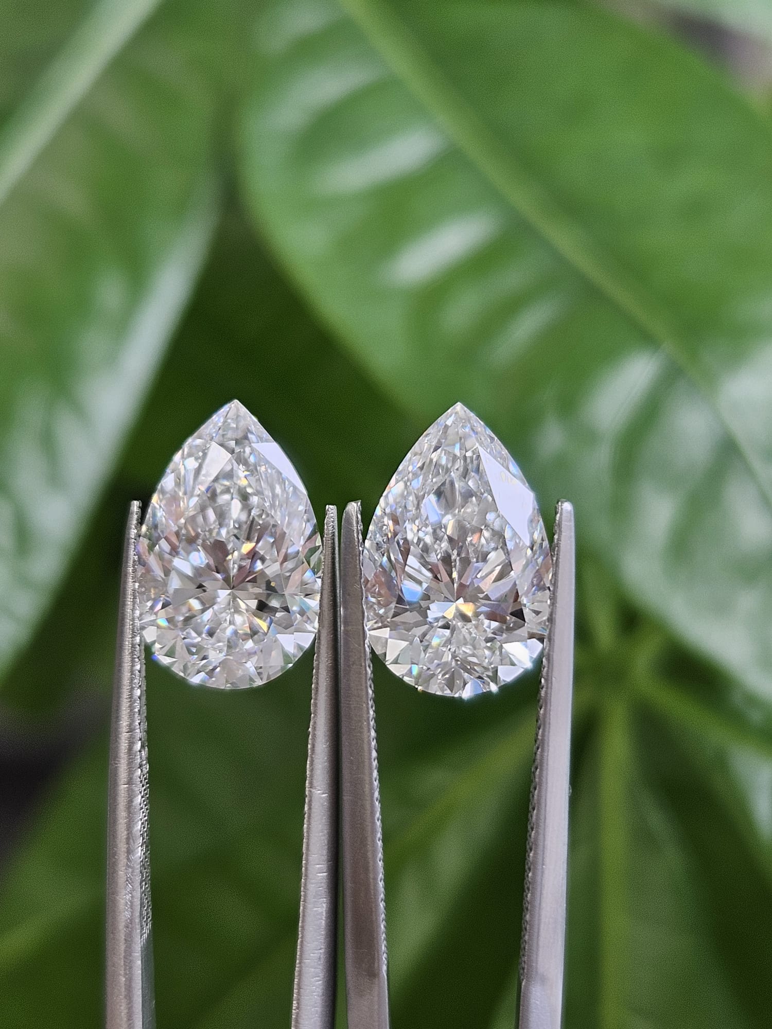 IGI 3.09CT + 3.09CT PEAR PAIR E VS1