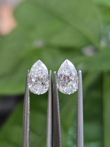 IGI 1.03CT + 1.04CT PEAR PAIR E VVS2