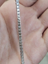 Under 6cttw White Gold Lab Diamond 16" Necklace