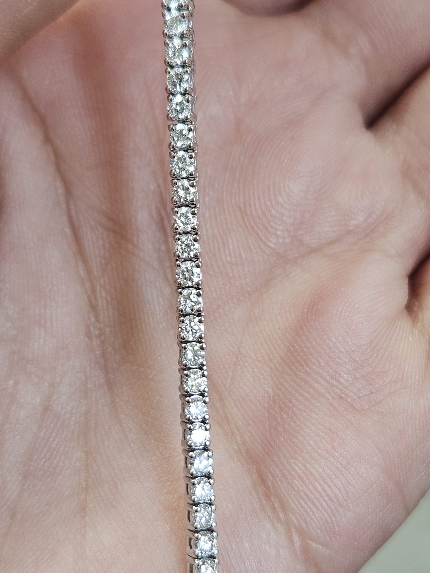 Under 6cttw White Gold Lab Diamond 16" Necklace