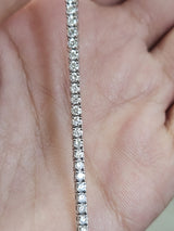 Under 6cttw White Gold Lab Diamond 16" Necklace