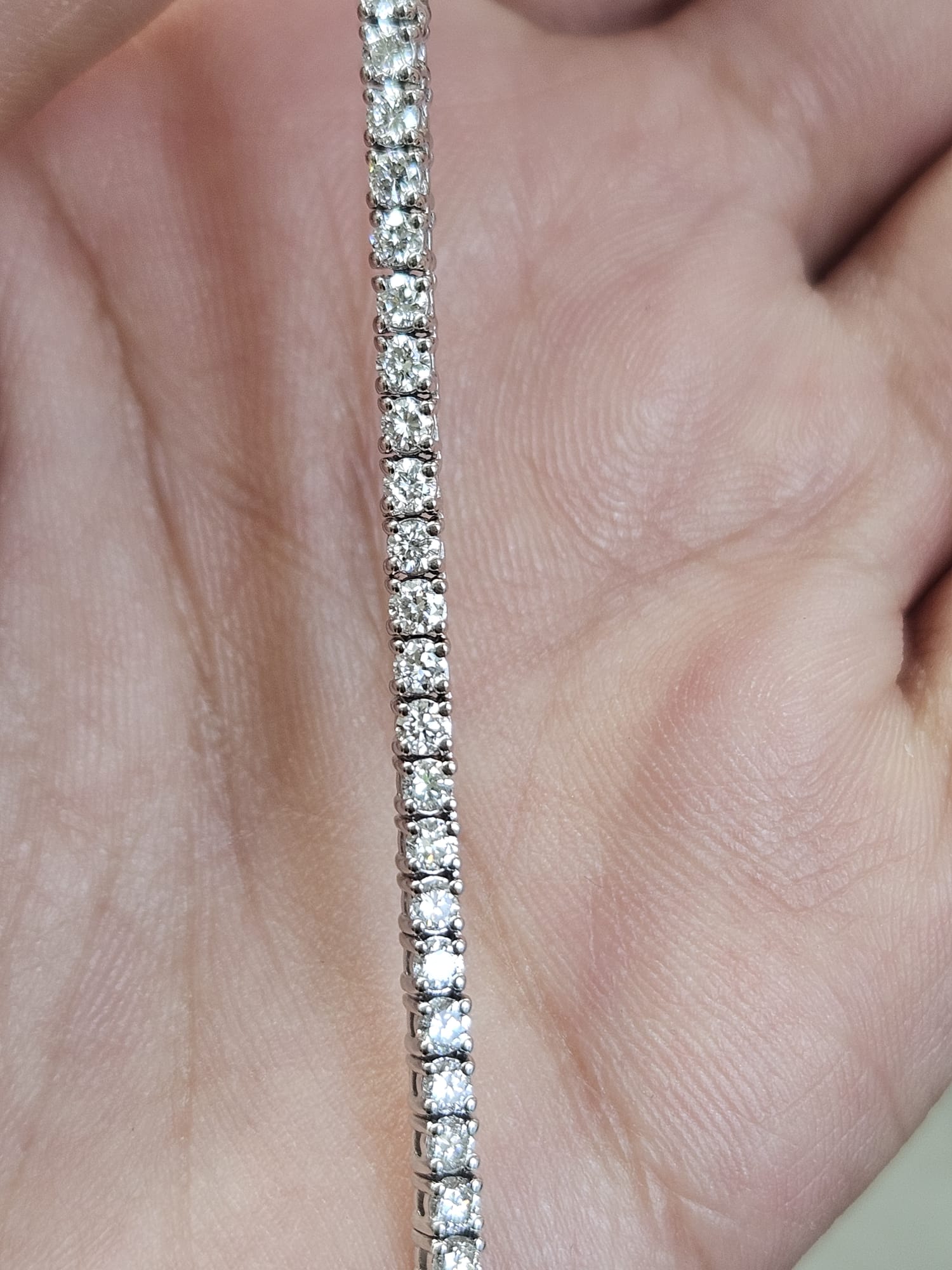 Under 6cttw White Gold Lab Diamond 16" Necklace