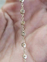CGRL Certified Round Natural Diamond Yellow Gold Bracelet