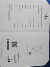 CGRL Certified Yellow Gold chain with Natural Diamond