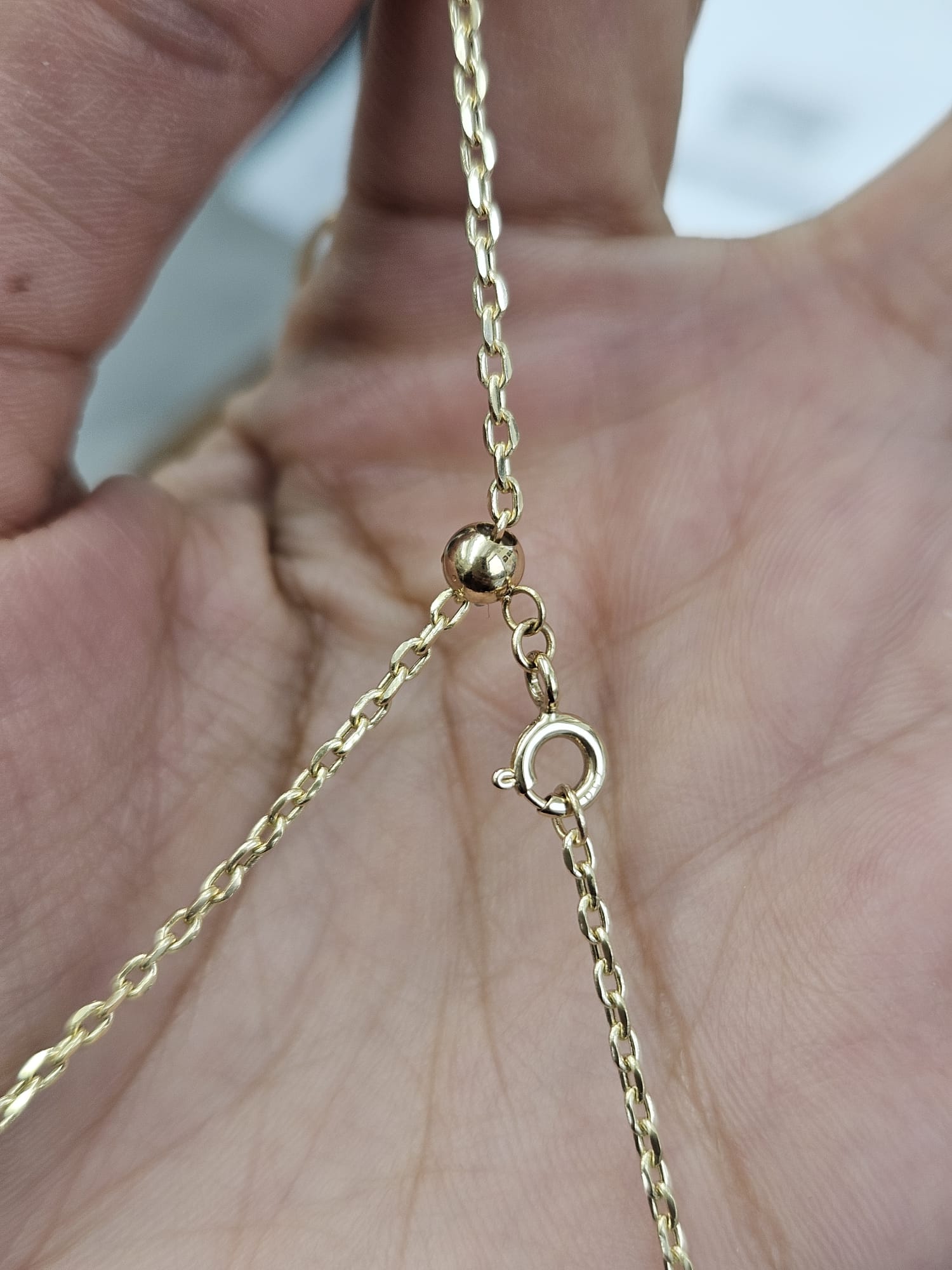 CGRL Certified Yellow Gold chain with Natural Diamond