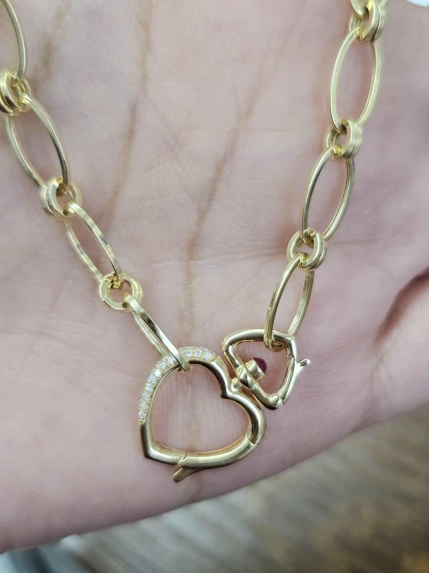 CGRL Certified Yellow Gold chain with Natural Diamond