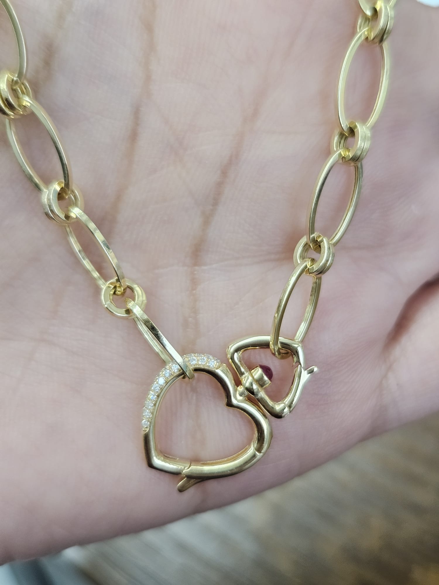 CGRL Certified Yellow Gold chain with Natural Diamond