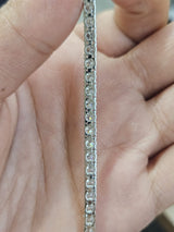 5.53ct White Gold Lab Diamond 7" Tennis Bracelet