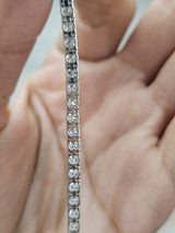 4.6ct White Gold Lab Diamond 7" Tennis Bracelet