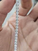 4.6ct White Gold Lab Diamond 7" Tennis Bracelet